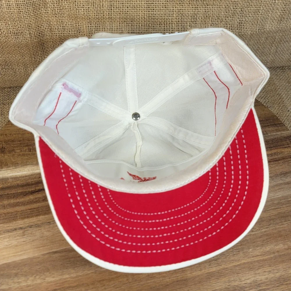 Vintage Formula Firebird Snapback Hat Red White Racing Cap 80s 90s Trucker Style
